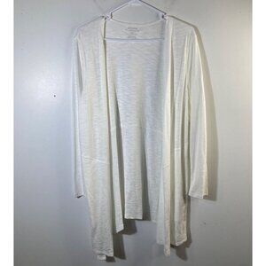 Womens Chicos The Ultimate‎ Tee Open Front Cardigan Long Sleeve White M